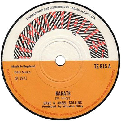 Dave & Ansel Collins : Karaté (7", Sol)