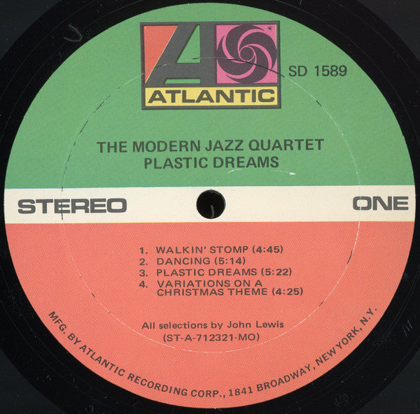 The Modern Jazz Quartet : Plastic Dreams (LP, Album, MO )
