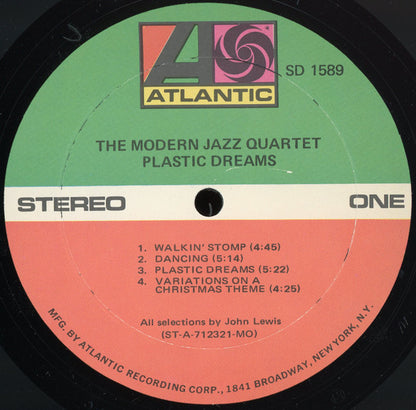 The Modern Jazz Quartet : Plastic Dreams (LP, Album, MO )