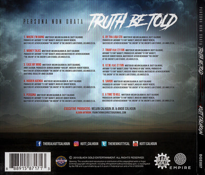 Kutt Calhoun : Persona Non Grata: Truth Be Told (CD, Album)