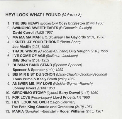 Various : Hey Look What I Found Volume 8 (CD, Comp)