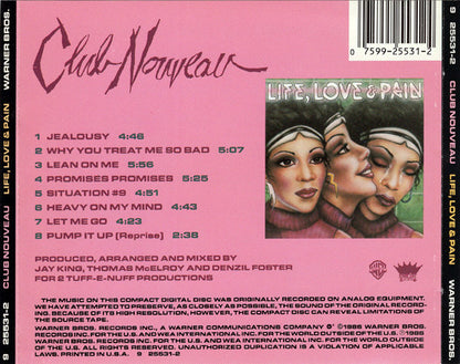 Club Nouveau : Life, Love & Pain (CD, Album)