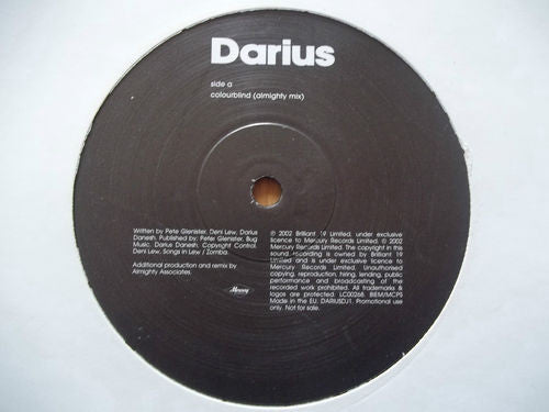 Darius (7) : Colourblind (12", Promo)