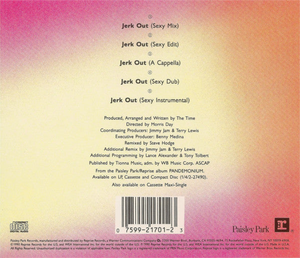 The Time : Jerk Out (CD, Maxi)