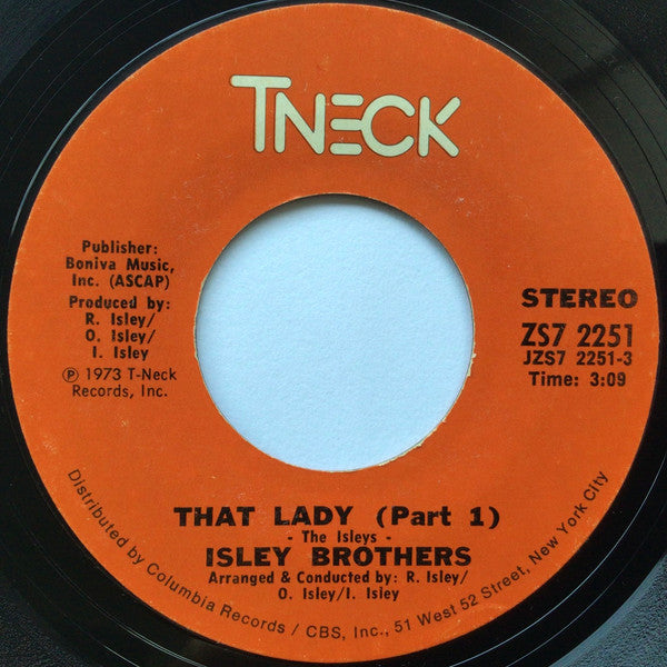 The Isley Brothers : That Lady (7", Single, Styrene, Ter)