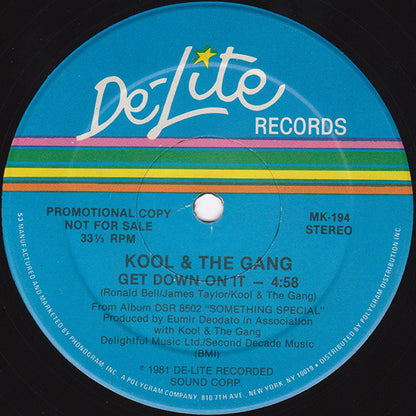 Kool & The Gang : Get Down On It (12", Single, Promo)