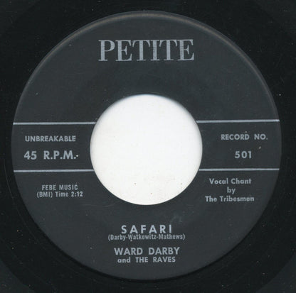 Ward Darby And The Raves : Wham-O / Safari (7", Single)
