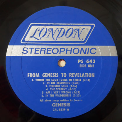 Genesis : From Genesis To Revelation (LP, Album, RE, H.V)