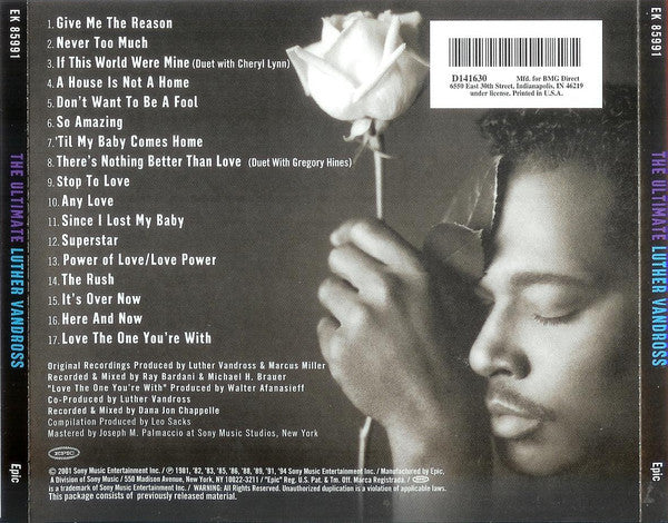 Luther Vandross : The Ultimate (CD, Comp, Club, BMG)
