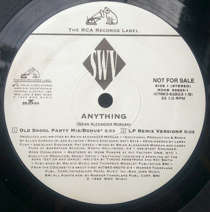 SWV : Anything (12", Promo)