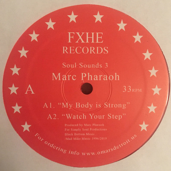 Marc Pharaoh : Soul Sounds 3 (12", RE, RM, Red)