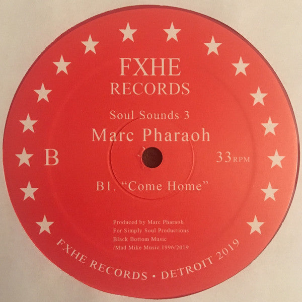 Marc Pharaoh : Soul Sounds 3 (12", RE, RM, Red)