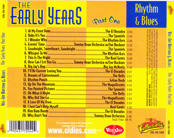 Various : Vee-Jay Rhythm & Blues - The Early Years Part One (CD, Comp)