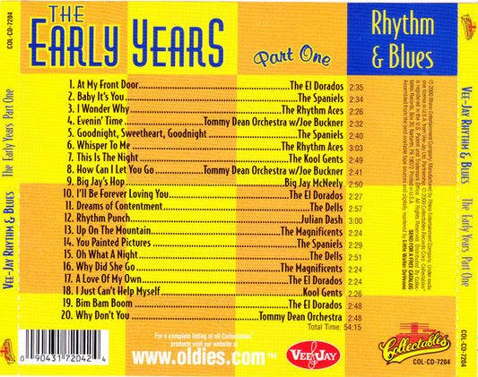 Various : Vee-Jay Rhythm & Blues - The Early Years Part One (CD, Comp)