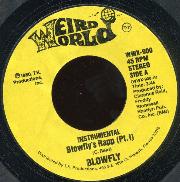 Blowfly : Blowfly's Rapp (7", Single, Styrene)