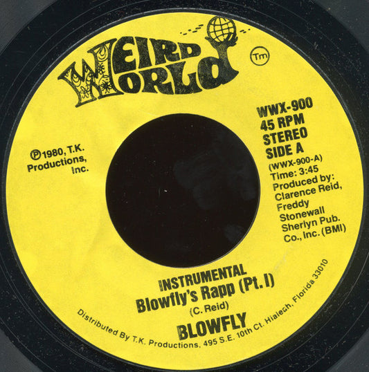 Blowfly : Blowfly's Rapp (7", Single, Styrene)