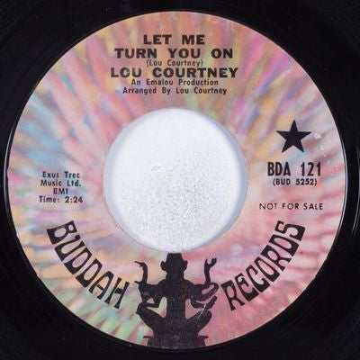 Lou Courtney : Let Me Turn You On / Tryin' To Find My Woman (7", Single, Promo, Styrene)