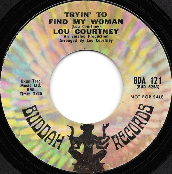 Lou Courtney : Let Me Turn You On / Tryin' To Find My Woman (7", Single, Promo, Styrene)