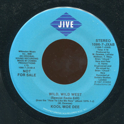 Kool Moe Dee : Wild, Wild West (7", Promo)