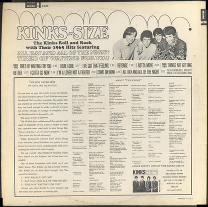 The Kinks : Kinks-Size (LP, Album, Mono, Pit)