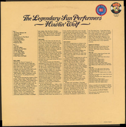 Howlin' Wolf : The Legendary Sun Performers (LP, Comp)