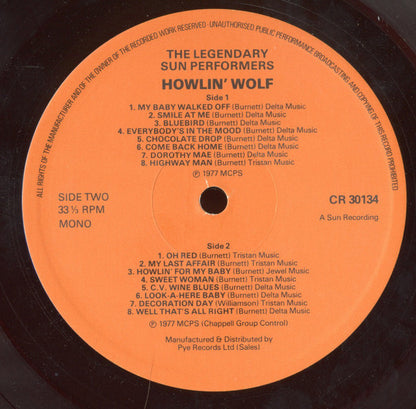 Howlin' Wolf : The Legendary Sun Performers (LP, Comp)