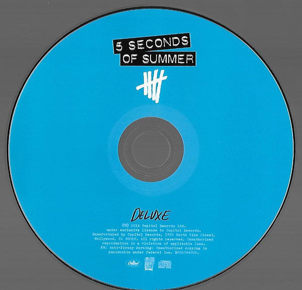 5 Seconds Of Summer : 5 Seconds Of Summer (CD, Album, Dlx, Tar)