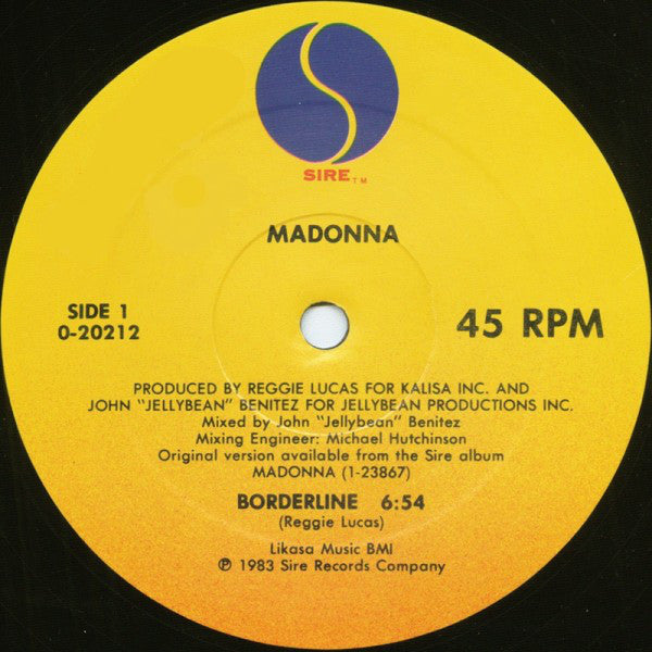 Madonna : Borderline (12", Maxi)