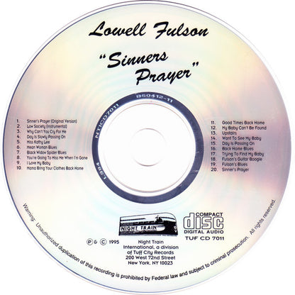Lowell Fulson : Sinner's Prayer (CD, Comp)