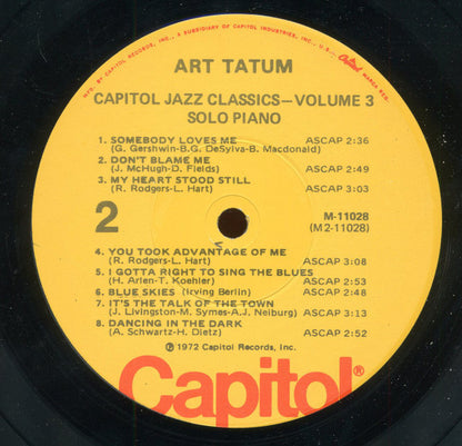 Art Tatum : Solo Piano (LP, Comp, Mono)