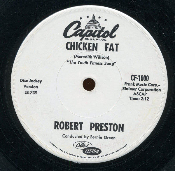 Robert Preston (3) : Chicken Fat (7", Single)