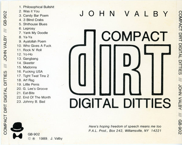John Valby : Compact Dirt Digital Ditties (CD, Album)