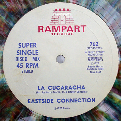 Eastside Connection : La Cucaracha (12", Single, Rai)
