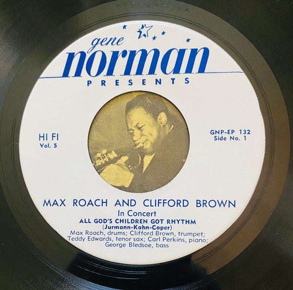 Clifford Brown and Max Roach : Gene Norman Presents - Max Roach And Clifford Brown In Concert Vol-5 Ep (7", EP)