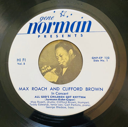 Clifford Brown and Max Roach : Gene Norman Presents - Max Roach And Clifford Brown In Concert Vol-5 Ep (7", EP)