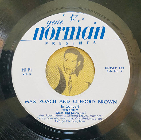 Clifford Brown and Max Roach : Gene Norman Presents - Max Roach And Clifford Brown In Concert Vol-5 Ep (7", EP)