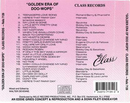Various : The Golden Era Of Doowops: The Groups Of Class Records (CD, Comp)