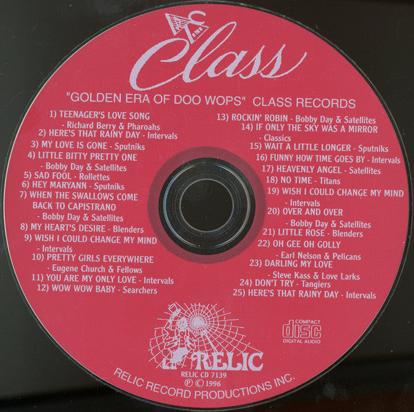 Various : The Golden Era Of Doowops: The Groups Of Class Records (CD, Comp)