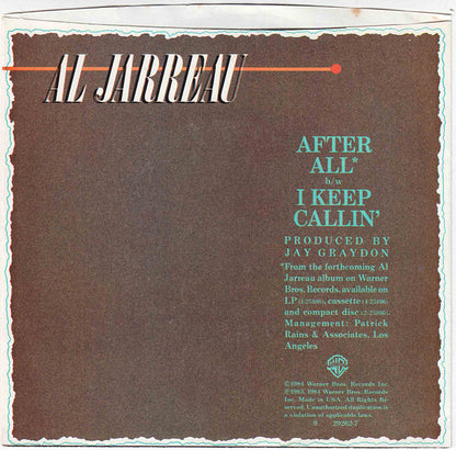 Al Jarreau : After All (7", Single, Promo, 3:3)