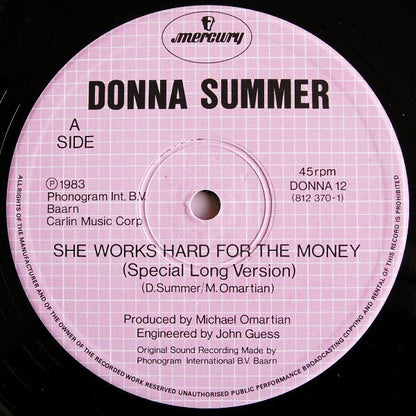 Donna Summer : She Works Hard For The Money (12")