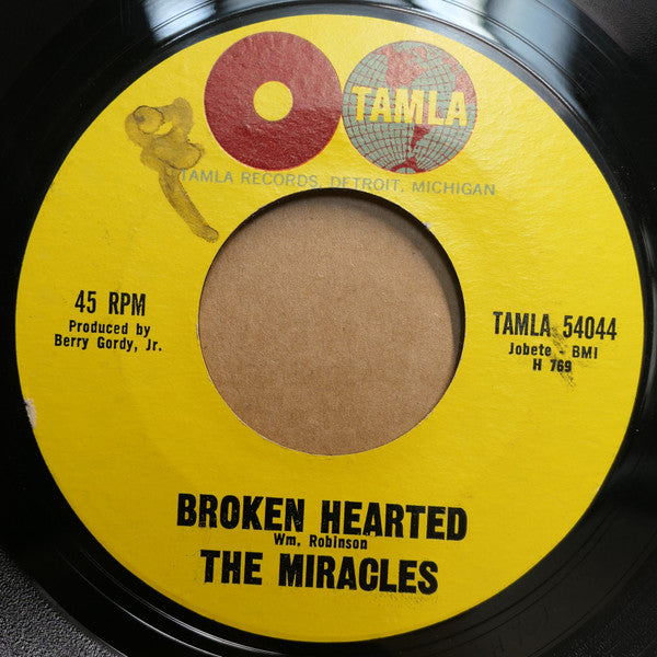 The Miracles : Broken Hearted / Mighty Good Lovin' (7", Styrene)