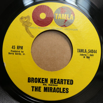 The Miracles : Broken Hearted / Mighty Good Lovin' (7", Styrene)