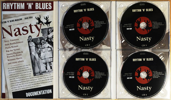 Various : Rhythm 'N' Blues Nasty (4xCD, Comp, Mono, Boo)
