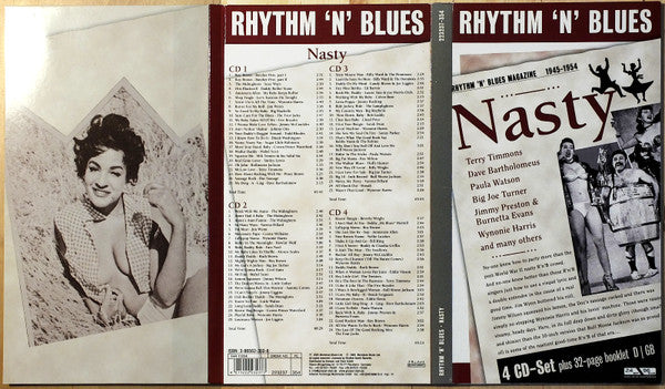 Various : Rhythm 'N' Blues Nasty (4xCD, Comp, Mono, Boo)