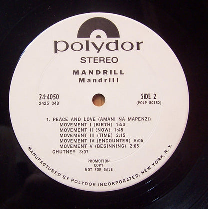 Mandrill : Mandrill (LP, Album, Promo, Gat)