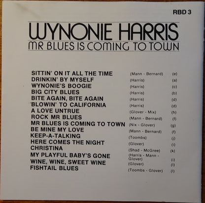 Wynonie Harris : Mr Blues Is Coming To Town (CD, Comp, Mono)