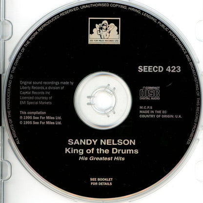 Sandy Nelson : King Of The Drums: His Greatest Hits (CD, Comp)