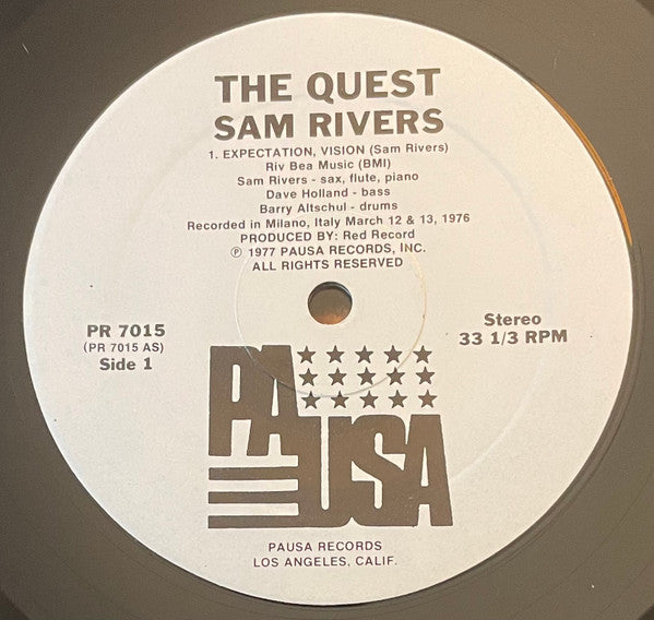 Sam Rivers : The Quest (LP, Album)