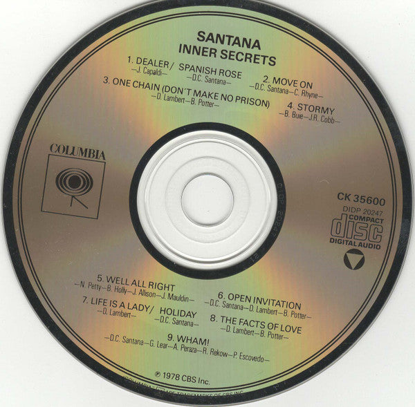 Santana : Inner Secrets (CD, Album, RE, DAD)
