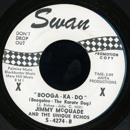 Jimmy McQuade & The Unique Echos : Booga-Ka-Do (Boogaloo – The Karate Dog) / Bongo Talk (7", Promo)
